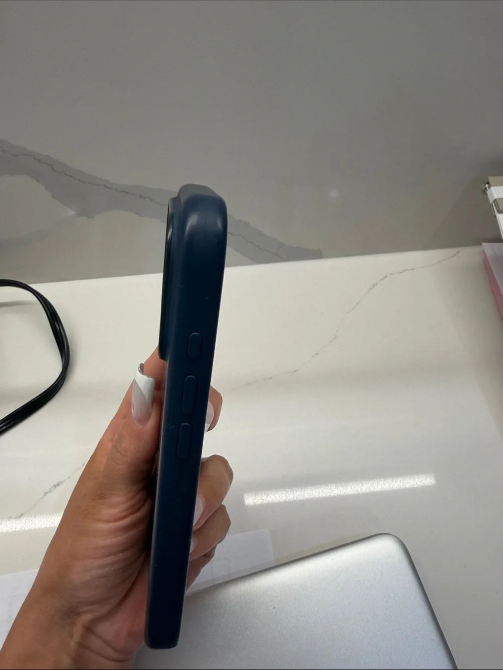 Apple Navy Blue Silicone iPhone Case 17 Pro